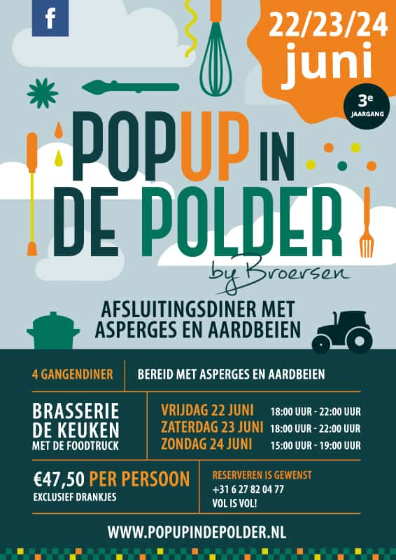 Pop Up in de Polder – LENTEDINER